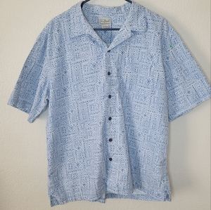LL Bean short sleeve button down shirt